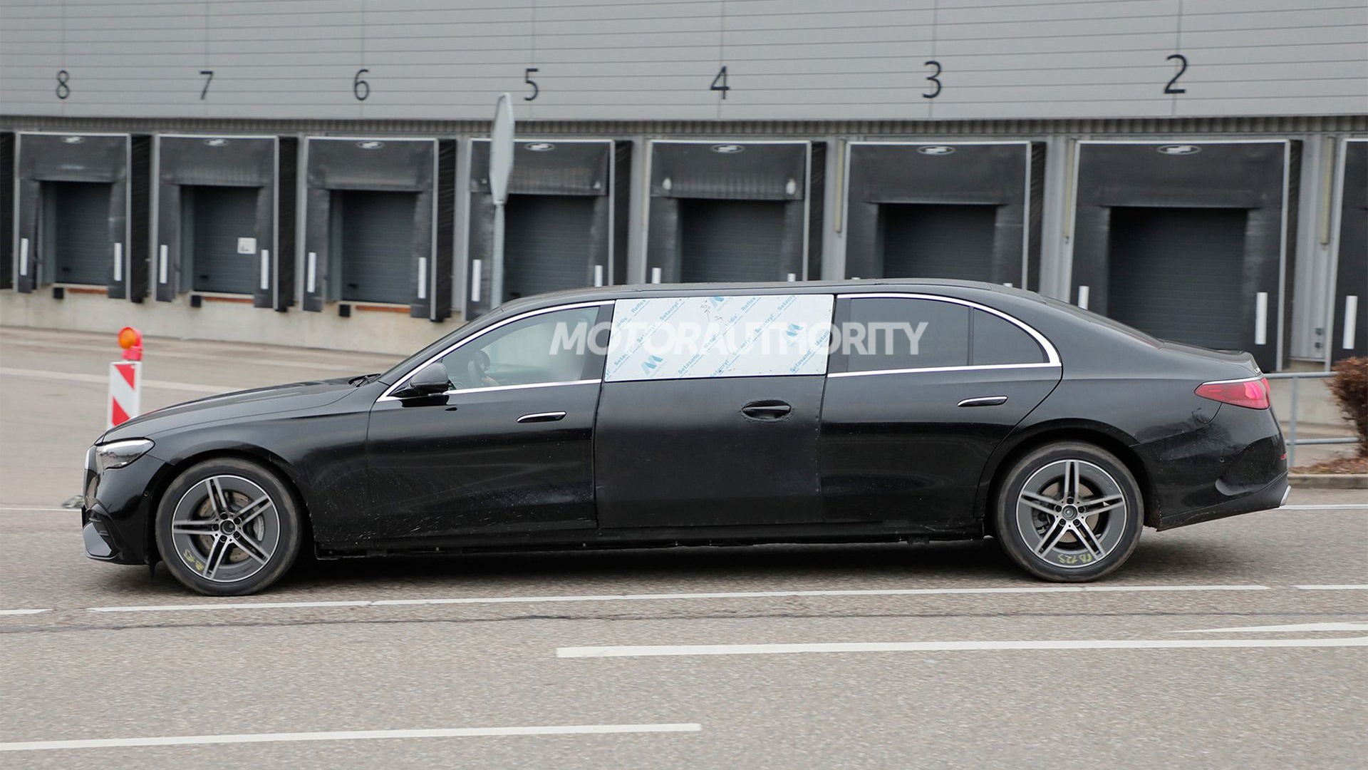 2026 Mercedes-Benz E-Class stretch limousine by Binz spy shots - Photo via Baldauf