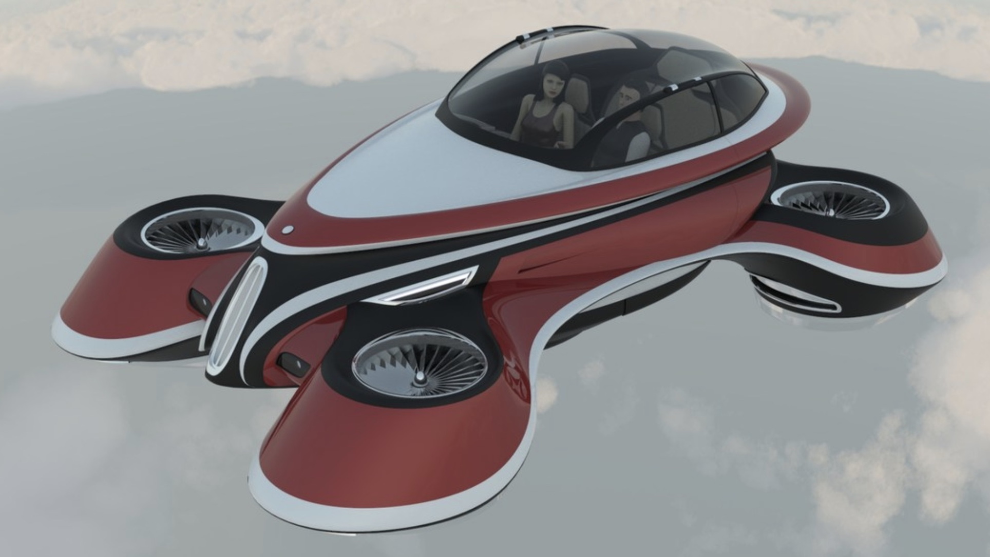 Lazzarini Design flying hover car concept