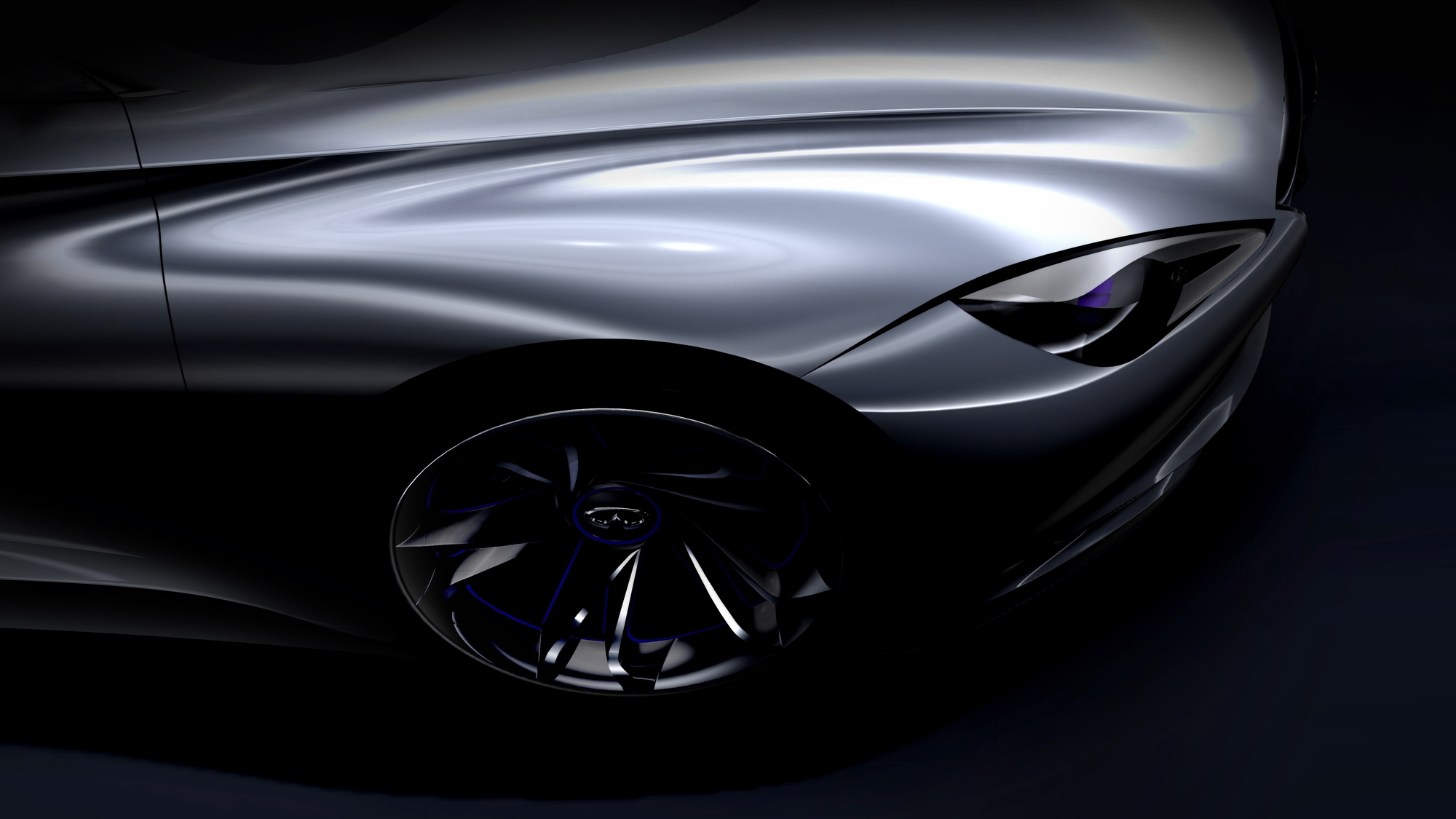 Infiniti electric sports car concept teaser