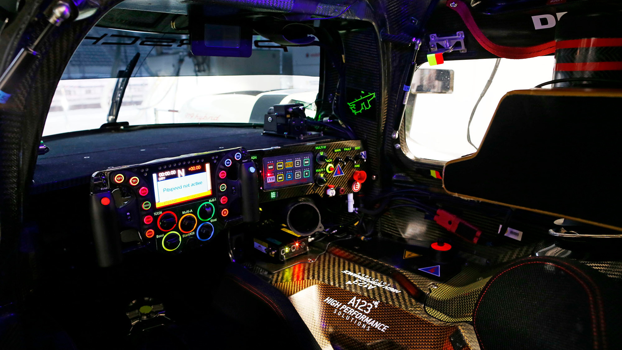 Porsche 919 Hybrid race car steering wheel