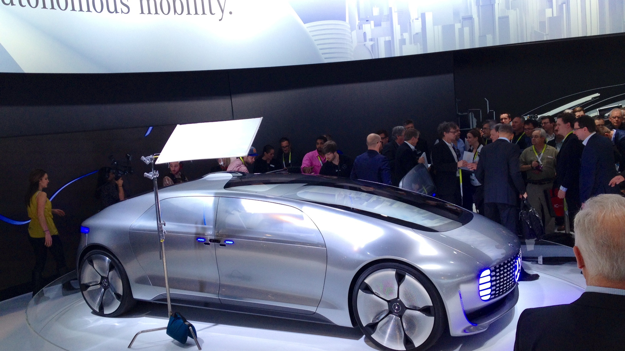 Mercedes-Benz F015 Luxury in Motion concept, 2015 Consumer Electronics Show  [photo: Matthew Askari]