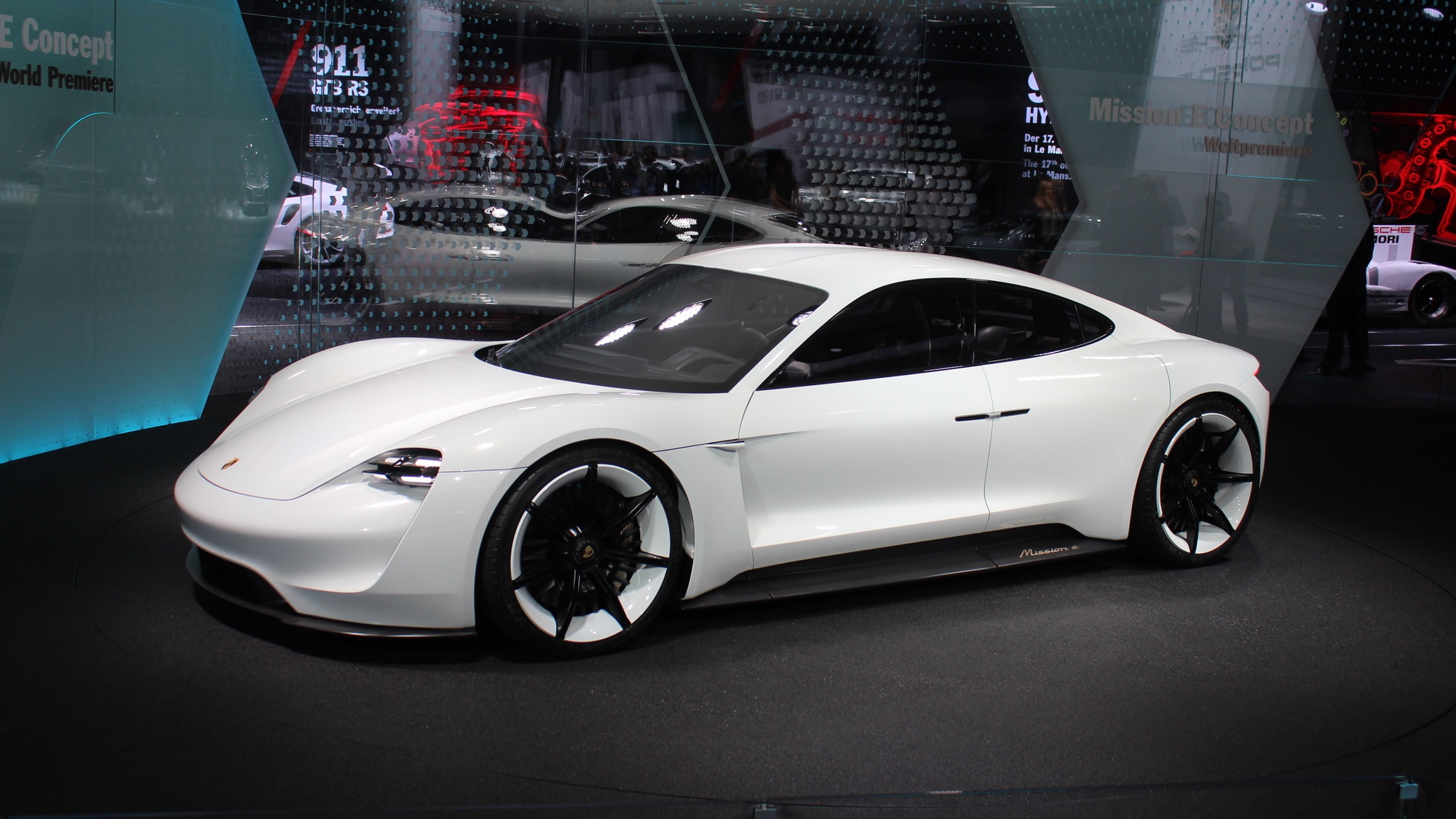 Porsche Mission E Concept  -  2015 Frankfurt Auto Show live photos