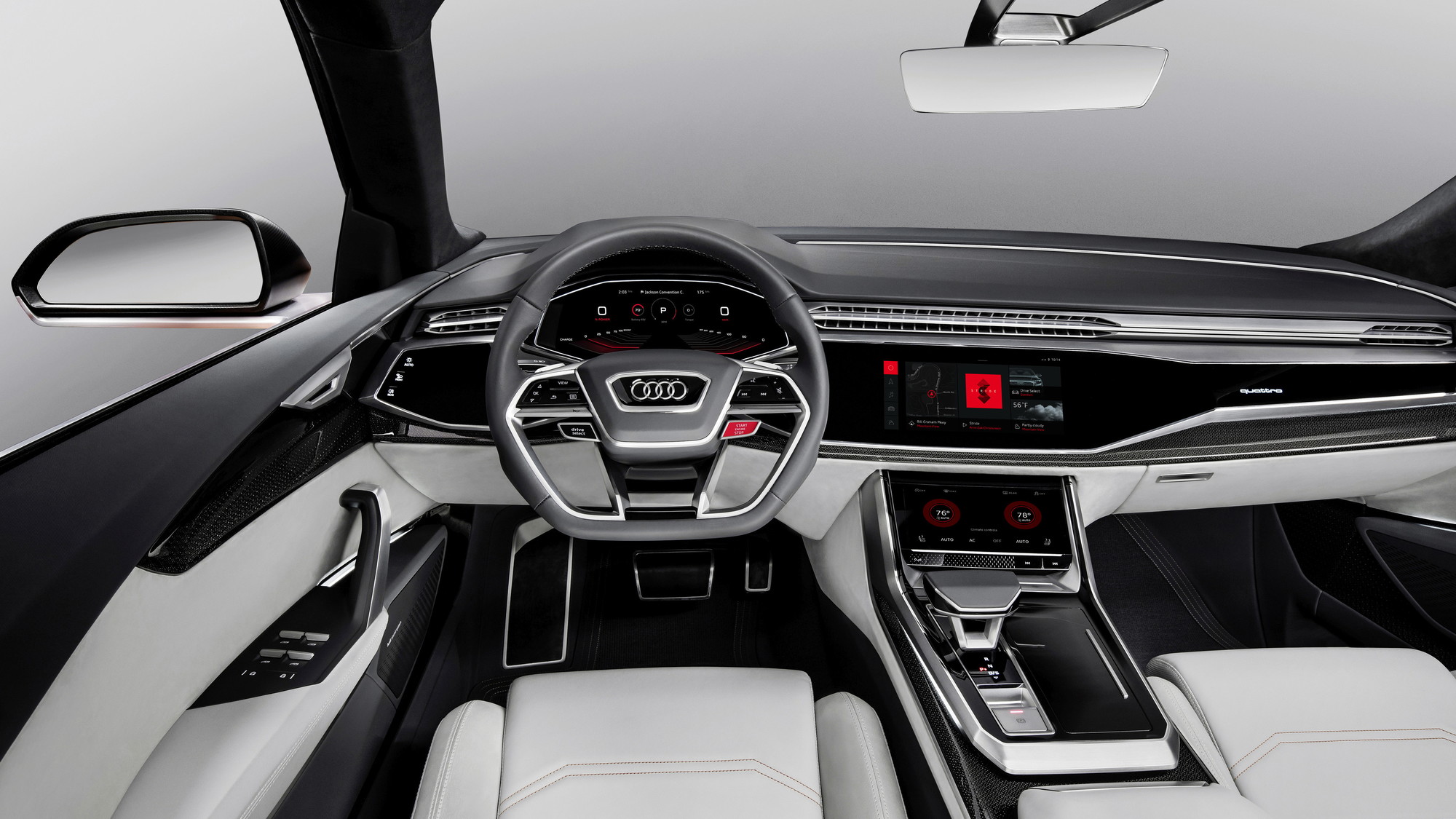 Audi Q8 Sport concept equipped with Android infotainment system