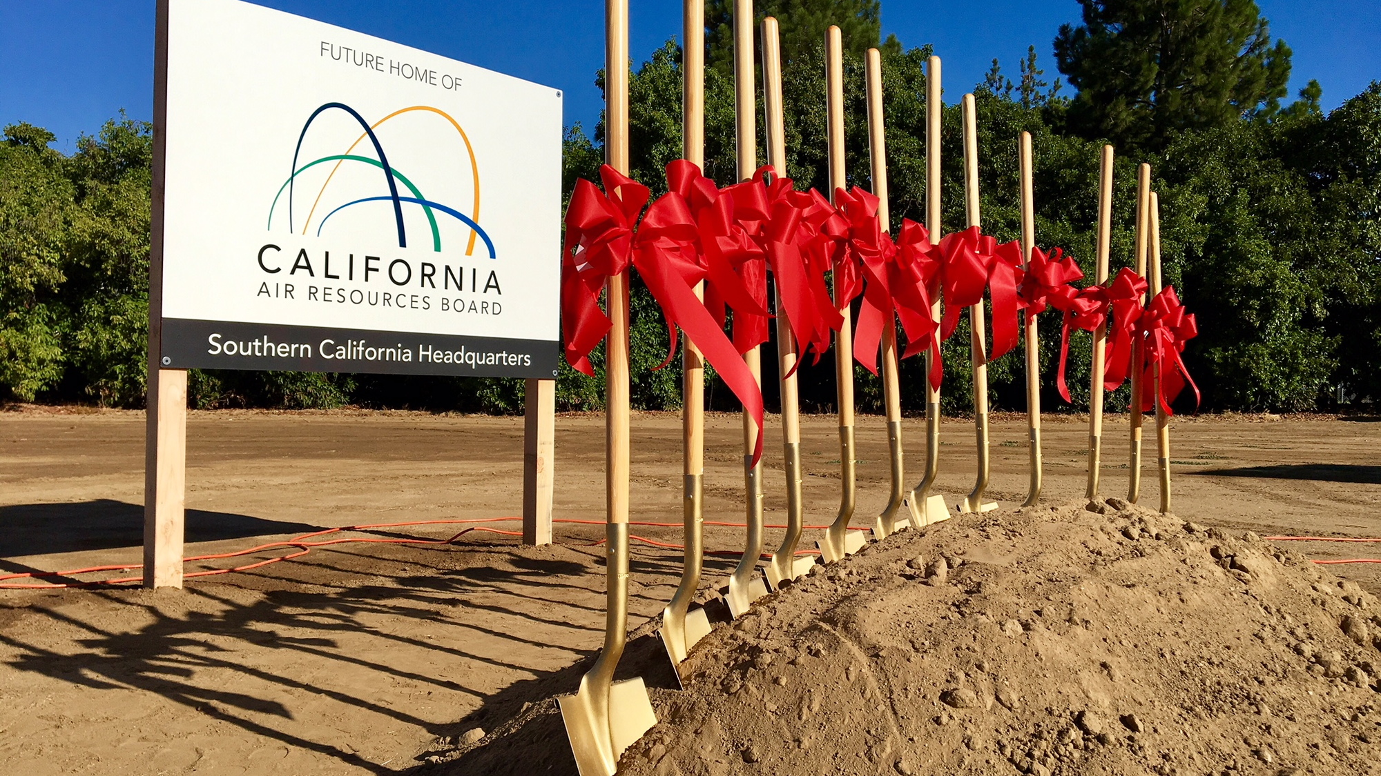 Site of new California Air Resources Board headquarters, Riverside, CA, Oct 2017