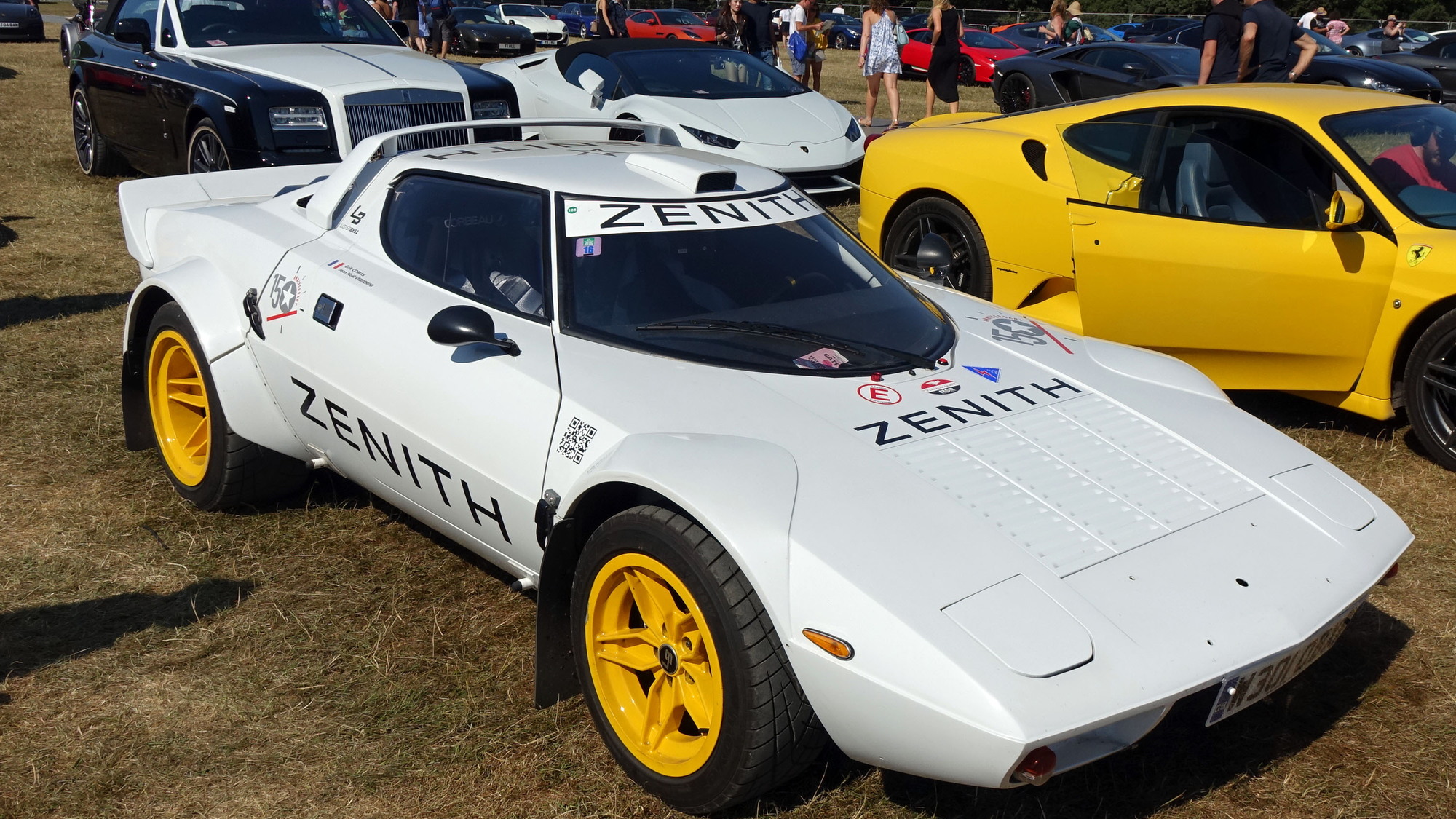 The parking lot at the 2018 Goodwood Festival of Speed