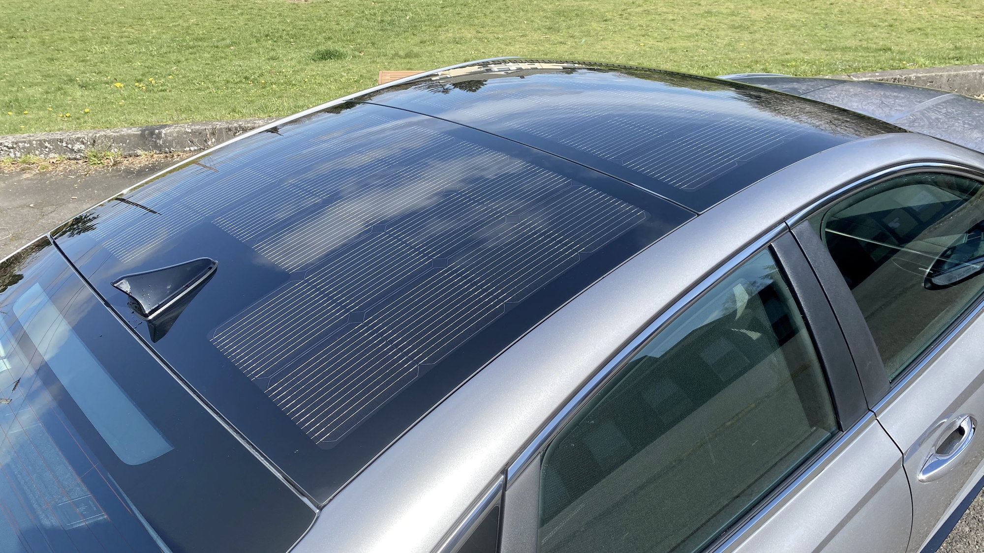Solar Roof System in 2020 Hyundai Sonata Hybrid  -  Portland OR, April 2020