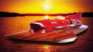 Ferrari's record-breaking V-12-powered race boat is for sale