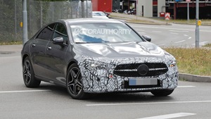 2024 Mercedes-Benz CLA-Class spy shots: Compact sedan due for update