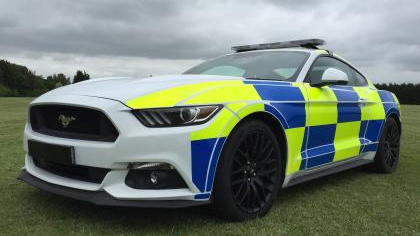 British police test the 2016 Ford Mustang GT