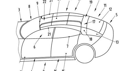 Porsche Panamera T-Top patent images