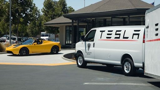 Tesla's Mobile Service Ranger vehicle