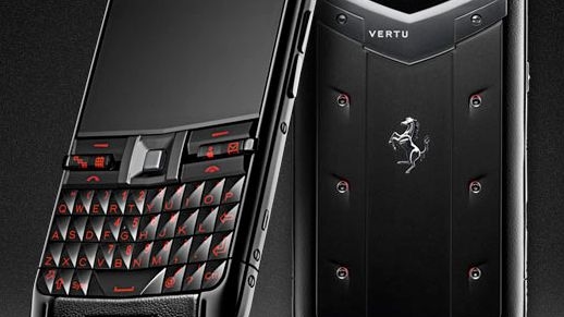 The Vertu Constellation Quest Ferrari smartphone.