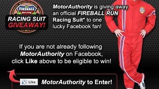 MA Fireball Run Racing Suit Giveaway