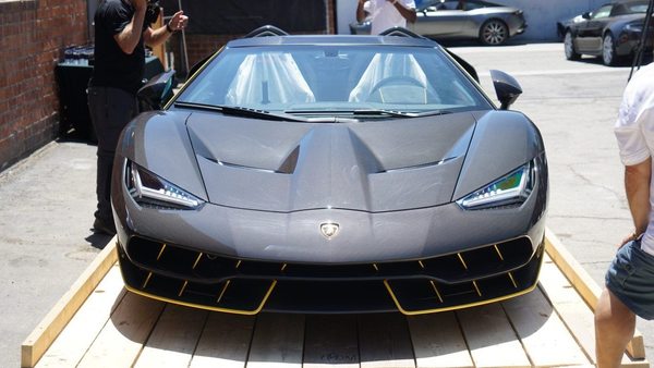 First Lamborghini Centenario Roadster lands in US