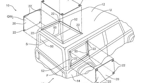 Ford Bronco roof and grille patents
