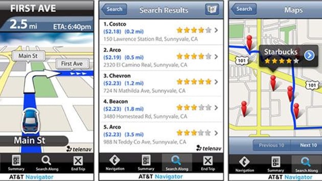 AT&T's Navigator app for iPhone