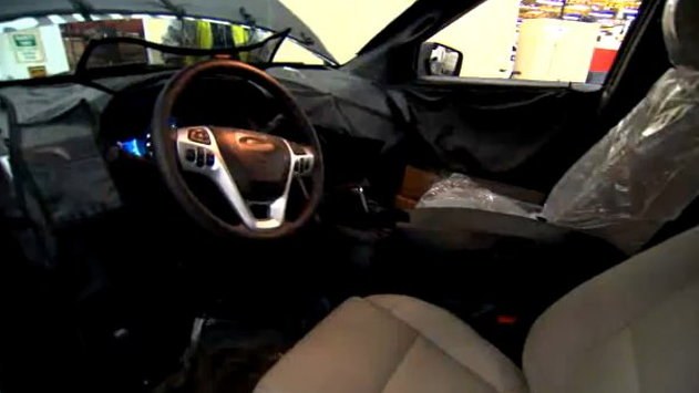 2011 Ford Explorer interior glimpsed in camouflage video
