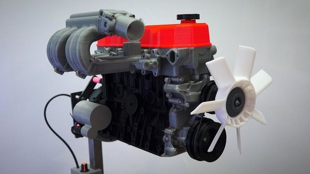 3D printed inline-4 engine