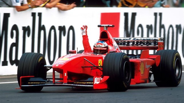 1998 Ferrari F300 Formula One car driven by Michael Schumacher