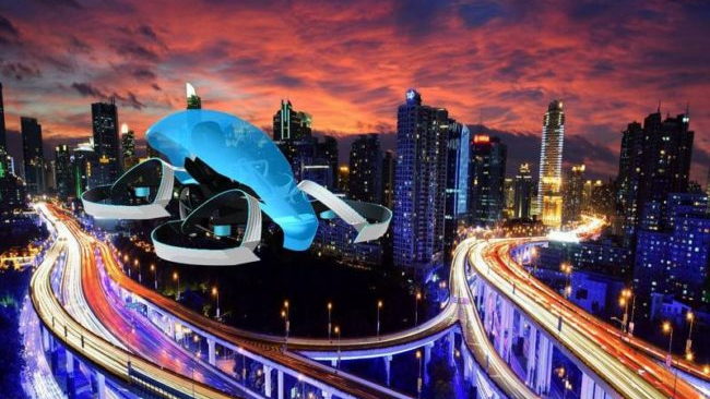 Toyota Cartivator SkyDrive flying car rendering