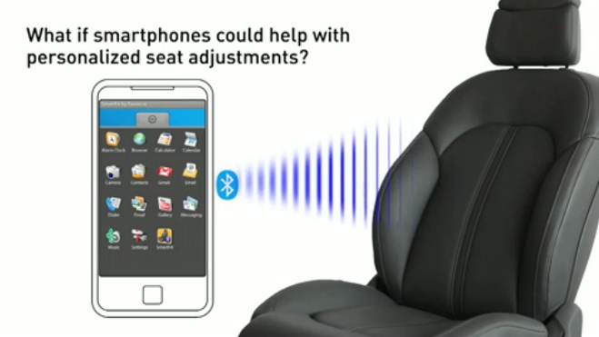 Faurecia's SmartFit Bluetooth-linked seats