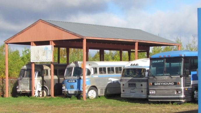 Greyhound bus museum -- Photos by Larry Edsall