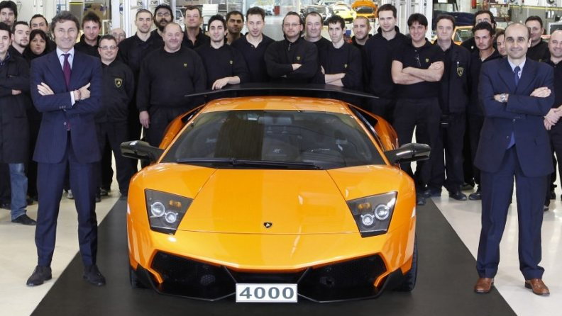 The 4,000th Lamborghini Murcielago built