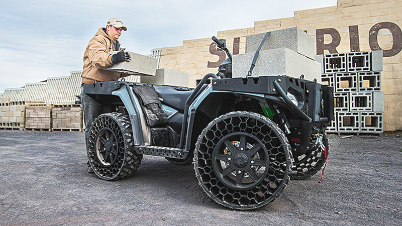 Polaris Sportsman WV850 H.O. with airless tires.