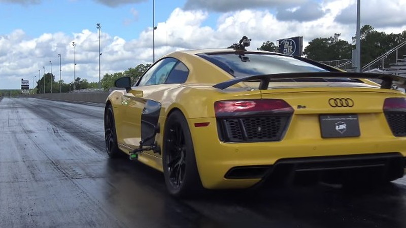 Ugr Audi R8 Rips Off Low 9 Second Pass In The 1 4 Mile