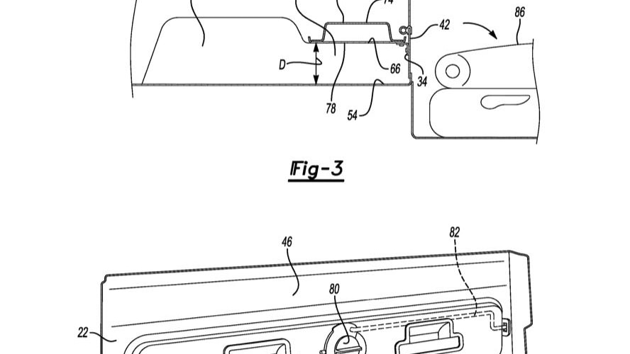 Ford mid-gate patent image