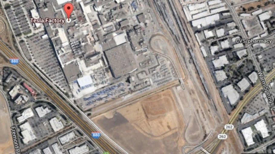 Tesla S Test Track Next To Fremont Factory