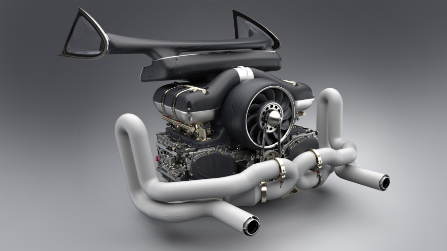 Singer Williams Porsche flat-6 engine