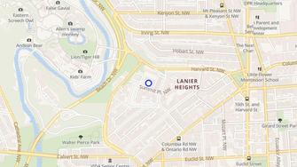 Map for Harvard Village - Washington, DC