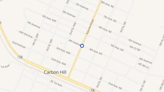 Map for Forest Ridge Apartments - Carbon Hill, AL