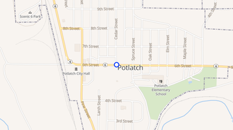 Map for Hiawatha Apartments - Potlatch, ID
