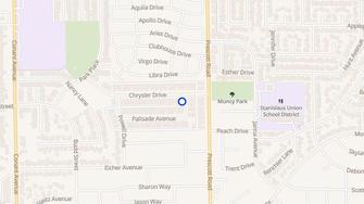 Map for Whispering Woods - Modesto, CA