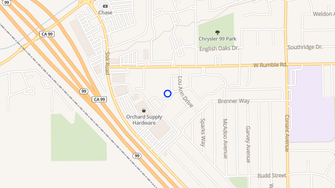 Map for Sedona Condominium Rentals - Modesto, CA