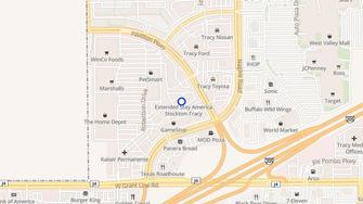 Map for Extended Stay America - Tracy, CA