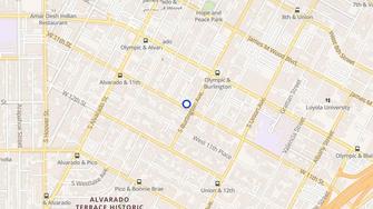 Map for Bellevue Apartments - Los Angeles, CA