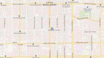 Map for Du Barry Apartments - Los Angeles, CA