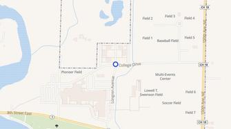 Map for Campus Court Apartments - Thief River Falls, MN