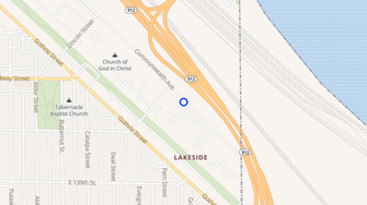 Map for Lakeside Garden Apartments - East Chicago, IN