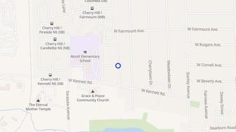 Map for Grosvenor North Apartments - Pontiac, MI