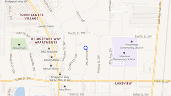 Map for Eagles Lair Apartments - Tacoma, WA