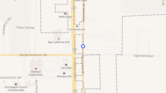 Map for Cottonwood Apartments - Jacksonville, AL