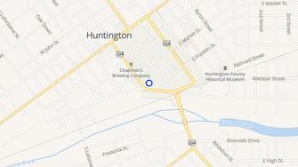 Map for La Fontaine Center - Huntington, IN