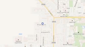 Map for Carriage Hills Apartments - Whitewater, WI