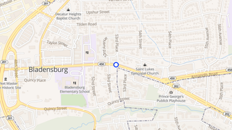 Map for Hilltop Manor - Bladensburg, MD