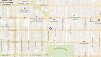 Map for Cheesman Park Apartments - Denver, CO