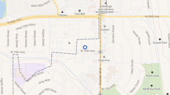 Map for Glendale Apartments - Arvada, CO